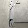 Shower system Comforty FF074R-CMT, black matte color