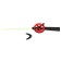 Winter fishing rod "Profi" UP-2 plastic handle, red color