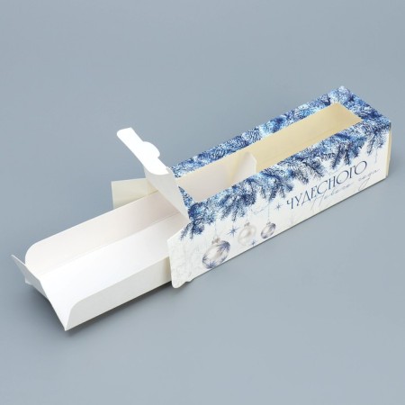 Box for Makarun "Wonderful New Year" 18 x 5.5 x 5.5 cm, New Year-1