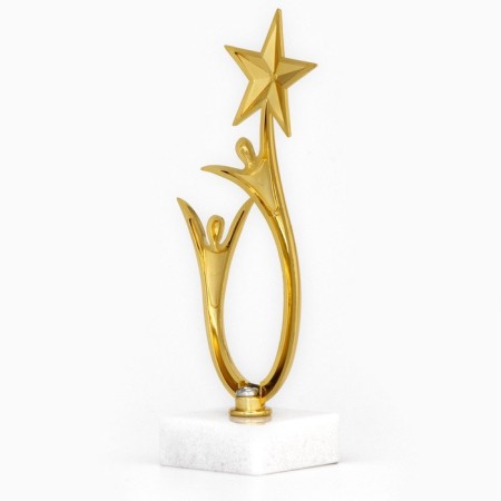 The Cup "Beloved Mom", award figure, gold, plastic, gold, 18 x 5.5 cm.-3