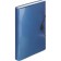 Folder-carte, A4, 6 departments, 800 μm, calligrata top "Mistral", elastic band, embossing, blue metallic