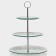 Fruitor glass three -tier round share "Texture", D = 24/20/15 cm