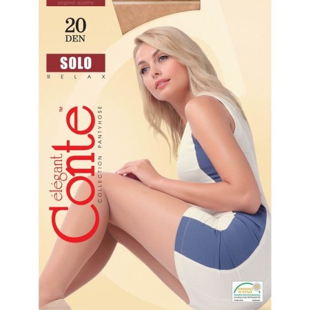 Women's tights Conte Elegant Solo 20 Den, beige color (Beige), size 4