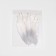 Feathers for decor, silver partial color, 13-15 cm 10 pcs