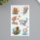 Tattoo on the body phosphorus with sparkles "Large sea residents" 7.5x12 cm