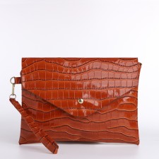 Clamp bag on the valve, brown color