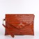 Clamp bag on the valve, brown color