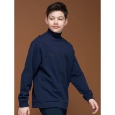 Sweatshirt for boys, height 128 cm, dark blue color