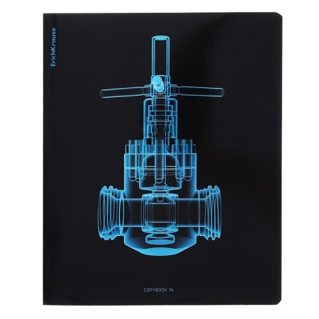 A notebook of 96 sheets in the Erichkrause "X-Ray in detail", holographic lamination, an offset block 100%, mix-6