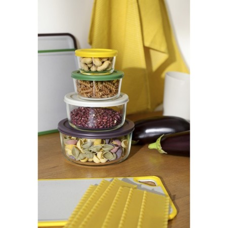 Smart Solutions baking and storage container, round, with a lid, 236 ml, yellow color-2