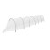 The greenhouse is stitched, length 6 m, 7 arcs of plastic, arc l = 3.3 m, d = 16 mm, spanbond 40 g/m²