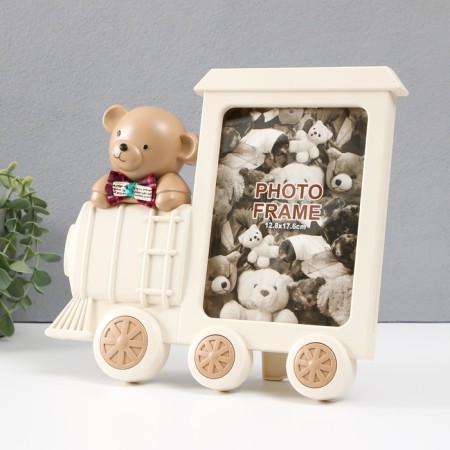 Photo frame plastic 13x18 cm "Bear in a train" mix 27.5x4x25 cm-2