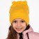 Children's hat, mustard color, size 50-54