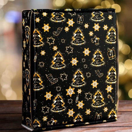 Gift box, lid is, with the window "Festive magic", 18 x 15 x 5 cm-1
