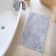 Arya Rosemary bathroom mat, 50x80 cm, gray color