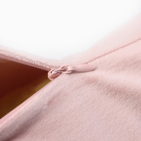 A set of decorative pillowcases Ethel with tassels, pink color, 45x45 cm - 2 pcs, polyester, velor-2