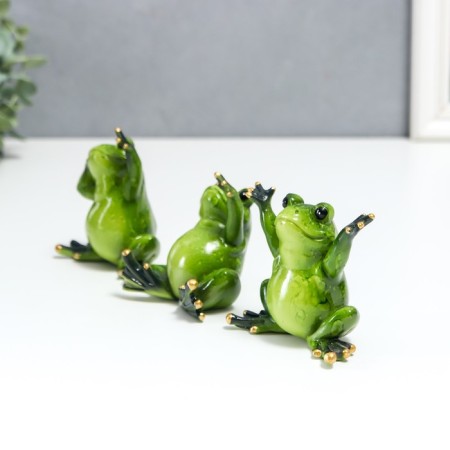 Souvenir Polystone Lac "Frog - Greeting" MIX 8x6x8 cm-2