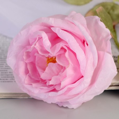 Artificial flowers "silk rose" d-10 cm 45 cm, pink-1