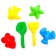 Sanding set of 8 items: Korzin bag, watering can 0.5 l, scoop L16cm. rake, molds 4 pcs.