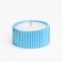 Candle "Dome" in a candlestick with narrow faces of gypsum with a lid, 7.5x9 cm, blue