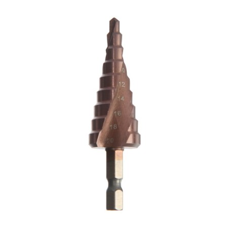 Drill step tundra pro, hss-CO, spiral profile, hexagonal shank, 4-20 mm-2