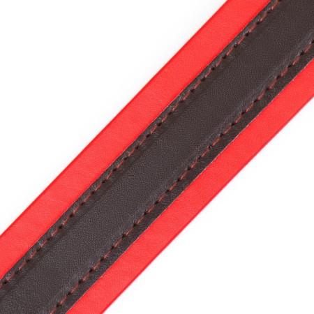 Two-layer collar 66 x 3.5 cm, Osh 50-60, brown-red-5