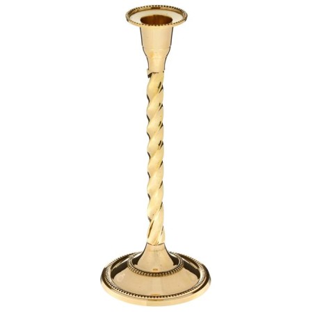 Candlelick for 1 candle "A wave" Brass 22.5x9x9 cm-4