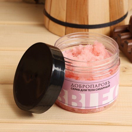 Set for the bath: Babb Gam scrub, shower gel "Cranberry-blacker", washcloth-2