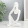 Souvenir Polystone "Abstraction - Attentiveness" White 12.5x6x8.5 cm