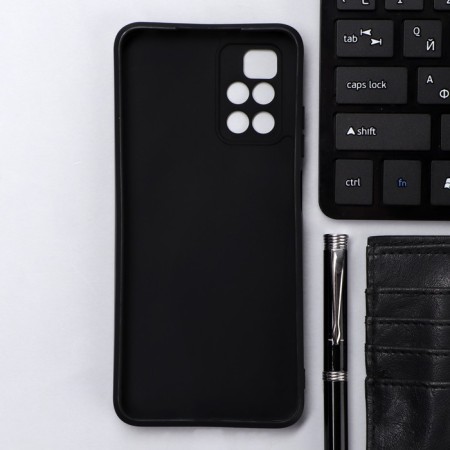 Innovation cover, for Xiaomi Redmi 10, silicone, matte, black-1