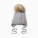 Children's hat with insulation, rn 48-50, gray color
