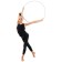 Broke for rhythmic gymnastics Grace Dance, professional, d = 70 cm, white color