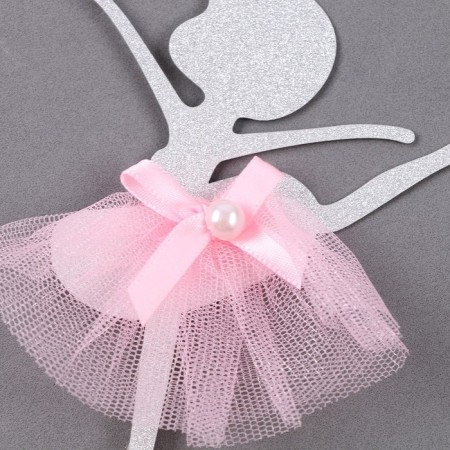 Topper "Ballerina", set 2 pcs., Pink color-3