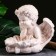 Figure - Climb "Angel with a jug" 23x23x27cm aged
