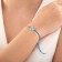 Bracelet "Inspiration" Open the world, blue color, d = 6 cm