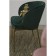 Coral chair, 560 × 500 × 850 mm, velor, green color