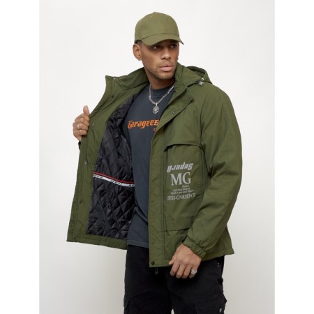 Sports male jacket, size 54, khaki color-3