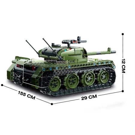 Radio -controlled designer "Battle Tank", 418 parts-1