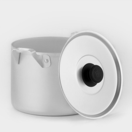 Aluminum pan, 3.5 l, metal cover-1