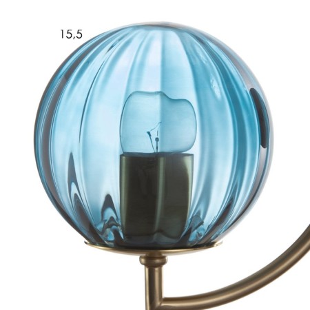 Bra "Javier" E27 40W gold-blue 22.7x15 cm-4