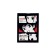 Notepad A7, 40 sheets in a cage on Manga Anime clip, cardboard cover, block 55 g/m2, mix