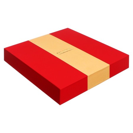 Deliciper of Leduced A5, 80 sheets, line, cover of leatherette, with a handle, in a gift box, red-8