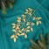 Decor shine "Treens with leaves" 15x30 cm, mix