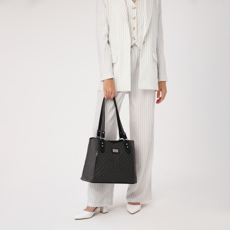 Female bag "golden rain" with lightning, the color is gray-6