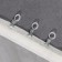 Close for curtains, 25 × 15 mm, with a plastic ring d = 12 mm, silver color