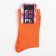 Noski neon, orange color, size 25-27