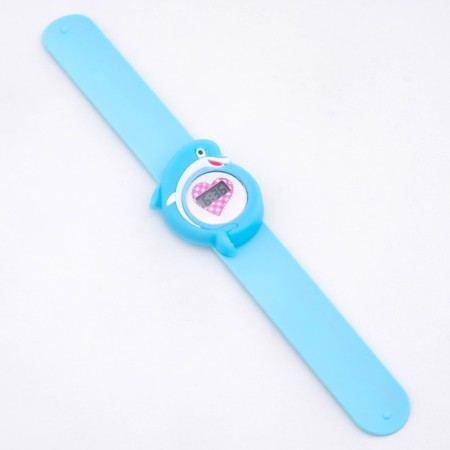 Watch of washing electronic, children's "dolphin", strap silicone L-21.5 cm-1