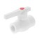 Ball bar valve, d = 20 x 1/2 ", internal thread, combined, polypropylene