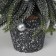 Christmas tree decor "with balls and sparkles, in a pot" 23x7.5 cm