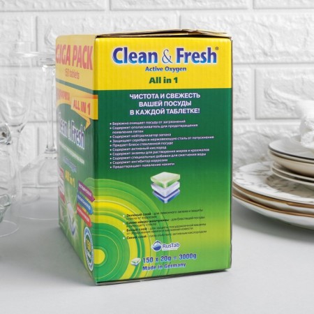 Clean & Fresh All in 1 (Giga) dishwashers, 150 pieces of mix-7